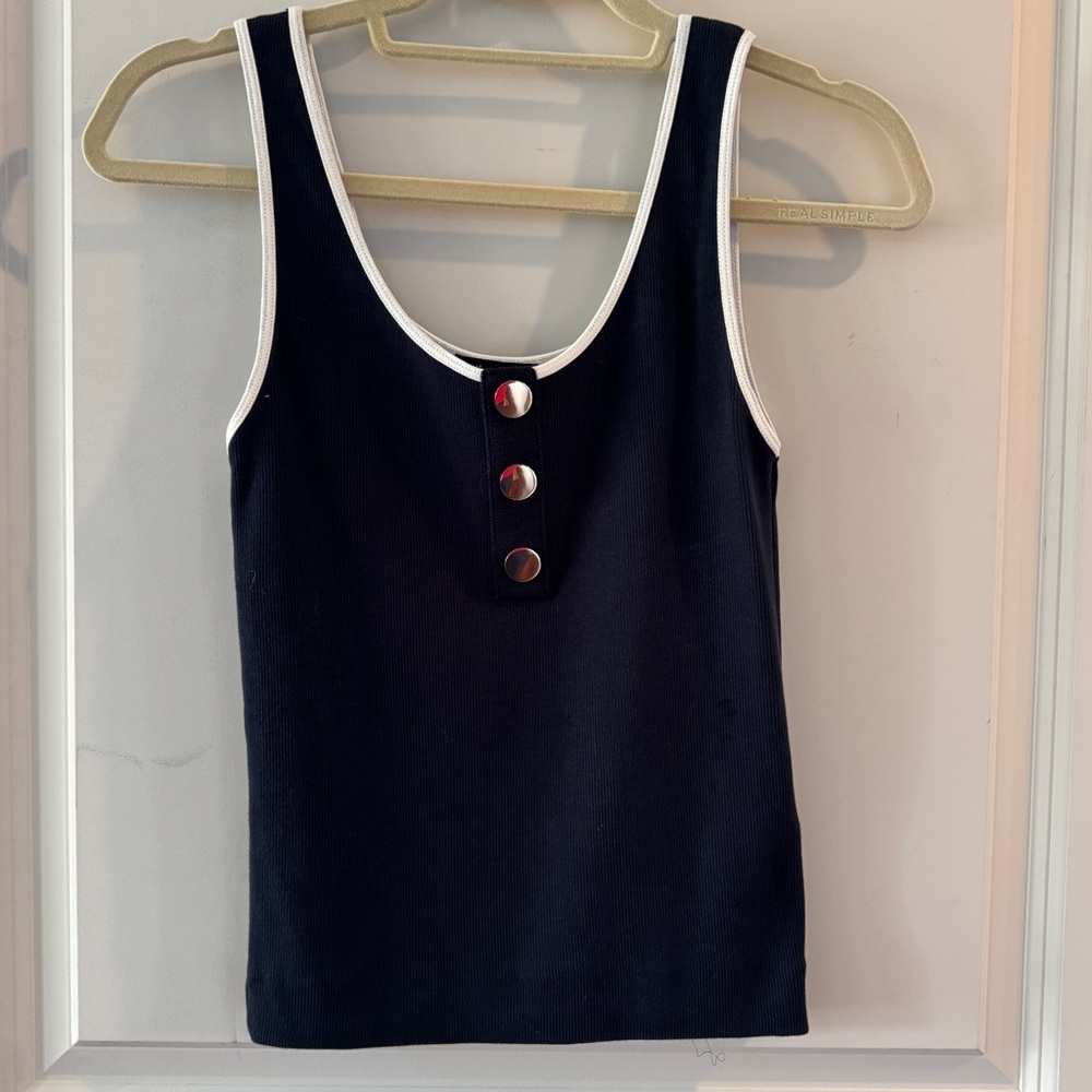 Massimo Dutti navy tank top